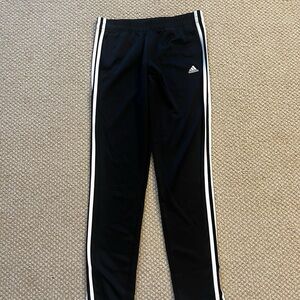 Adidas ladies  Black Joggers with White Stripes
Worn once : size small